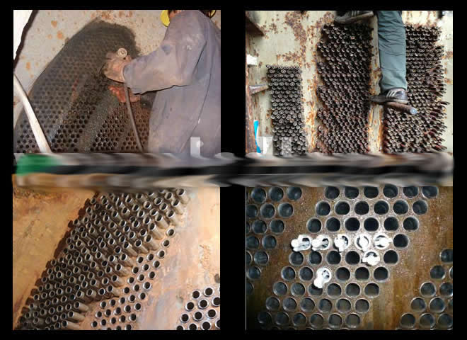 各型號凝汽器,冷油器各類換熱器,冷卻器,冷水器,壓加熱器,低壓加熱器,空氣預熱器不銹鋼管換熱管冷油器換管廠家生產圖